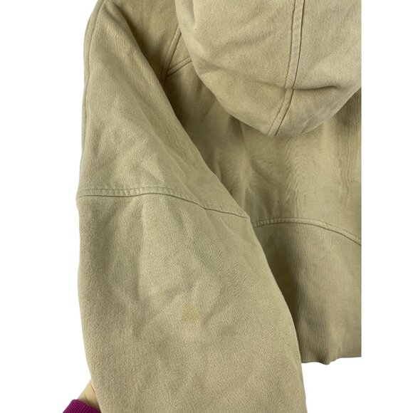 Lululemon Women's Size XS Small Scuba Oversized Half Zip Hoodie Tan Beige - Picture 7 of 7